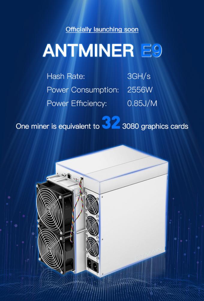 Συσκευή 0 μεταλλείας της FCC 2556W 12V Antminer E9 3Gh Bitmain EtHash ASIC