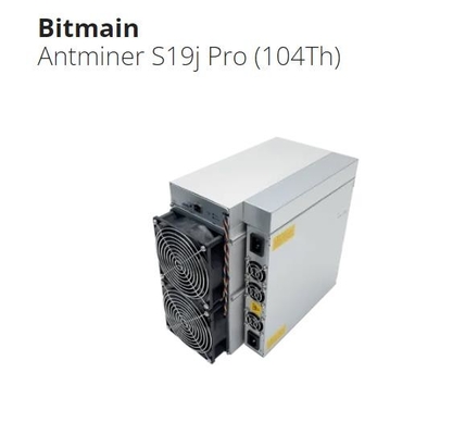 Μηχανή μεταλλείας Bitcoin Asic Bitmain Antminer S19/S19pro/S19J υπέρ 110t 104t 100t 96t 95t