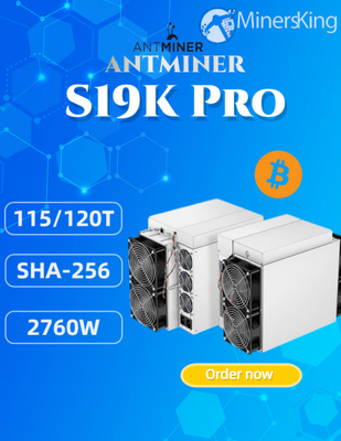 Bitmain S19k Pro BTC Asic Miner 115th/S Μηχανή Bitcoin Asic
