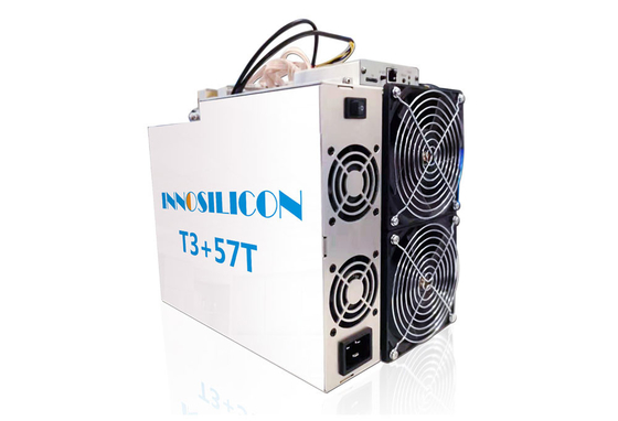 2 ανθρακωρύχος Innosilicon T3+ 57T SHA 256 ανθρακωρύχος 3300W ανεμιστήρων BTC Asic αλγορίθμου