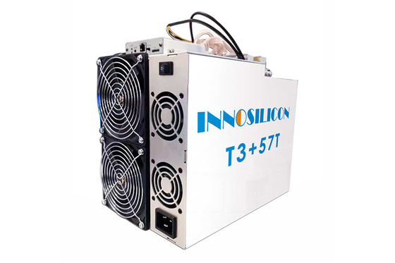 2 ανθρακωρύχος Innosilicon T3+ 57T SHA 256 ανθρακωρύχος 3300W ανεμιστήρων BTC Asic αλγορίθμου