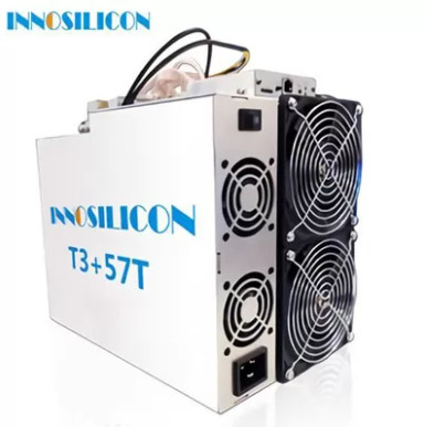 Μηχανή μεταλλείας Innosilicon T3+ 57Th/S BTC ανθρακωρύχων BTC Sha-256 αλγόριθμος 3300W