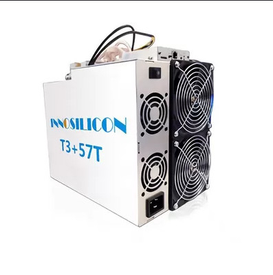 Μηχανή μεταλλείας Innosilicon T3+ 57Th/S BTC ανθρακωρύχων BTC Sha-256 αλγόριθμος 3300W