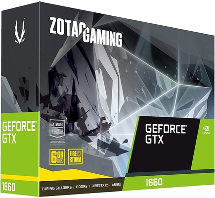 192Bit κάρτα γραφικών GeForce GTX 1660 6GB GDDR5 τυχερού παιχνιδιού καρτών γραφικών ZOTAC εγκαταστάσεων γεώτρησης μεταλλείας