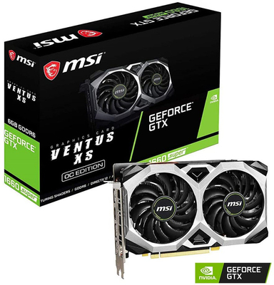 Τυχερό παιχνίδι GeForce GTX 1660 MSI έξοχη κάρτα γραφικών καρτών γραφικών 1660s DVI