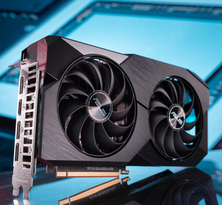 RX 6600 κάρτα γραφικών 14000MHz 8pin εγκαταστάσεων γεώτρησης μεταλλείας 8G AMD RADEON εκατονεικοσαοκτάμπιτη