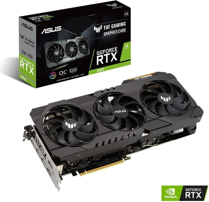 GDDR6 Geforce Rtx 3080 κάρτα γραφικών εκδόσεων καρτών γραφικών 1710MHz OC 10GB