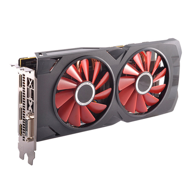 GDDR5 κάρτα γραφικών XFX 580 εγκαταστάσεων γεώτρησης μεταλλείας μαύρη κάρτα γραφικών λύκων 8G